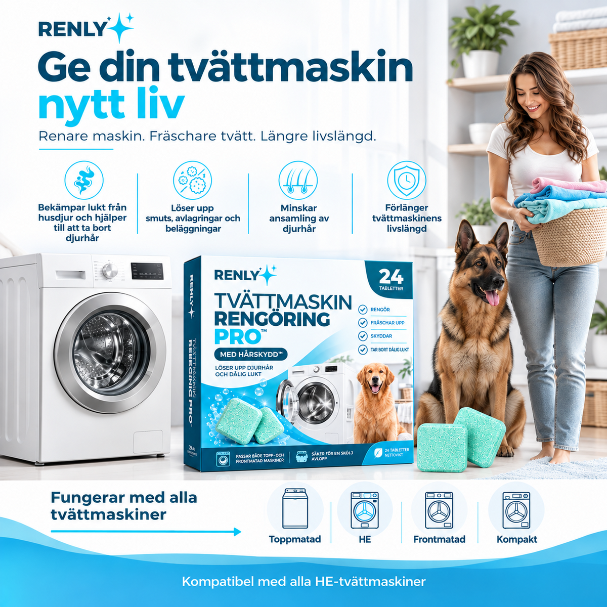Renly Pro förnyar tvättmaskinen